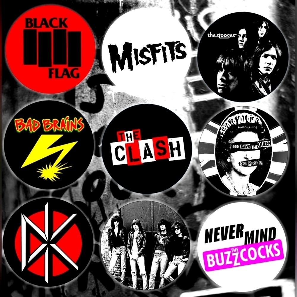 Punk Rock Magnets Misfits The Clash 80's Music